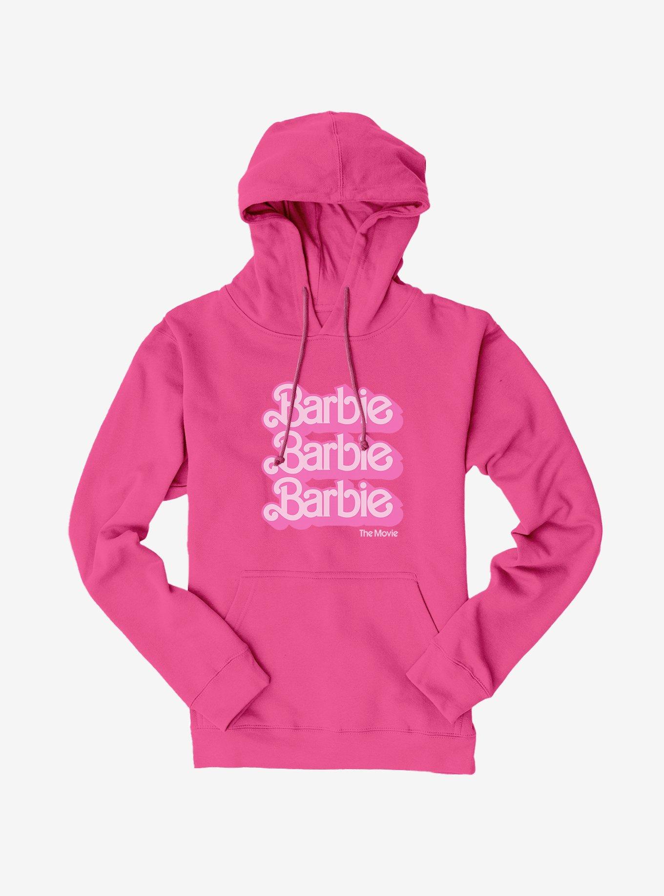 Barbie The Movie Logo Stack Hoodie
