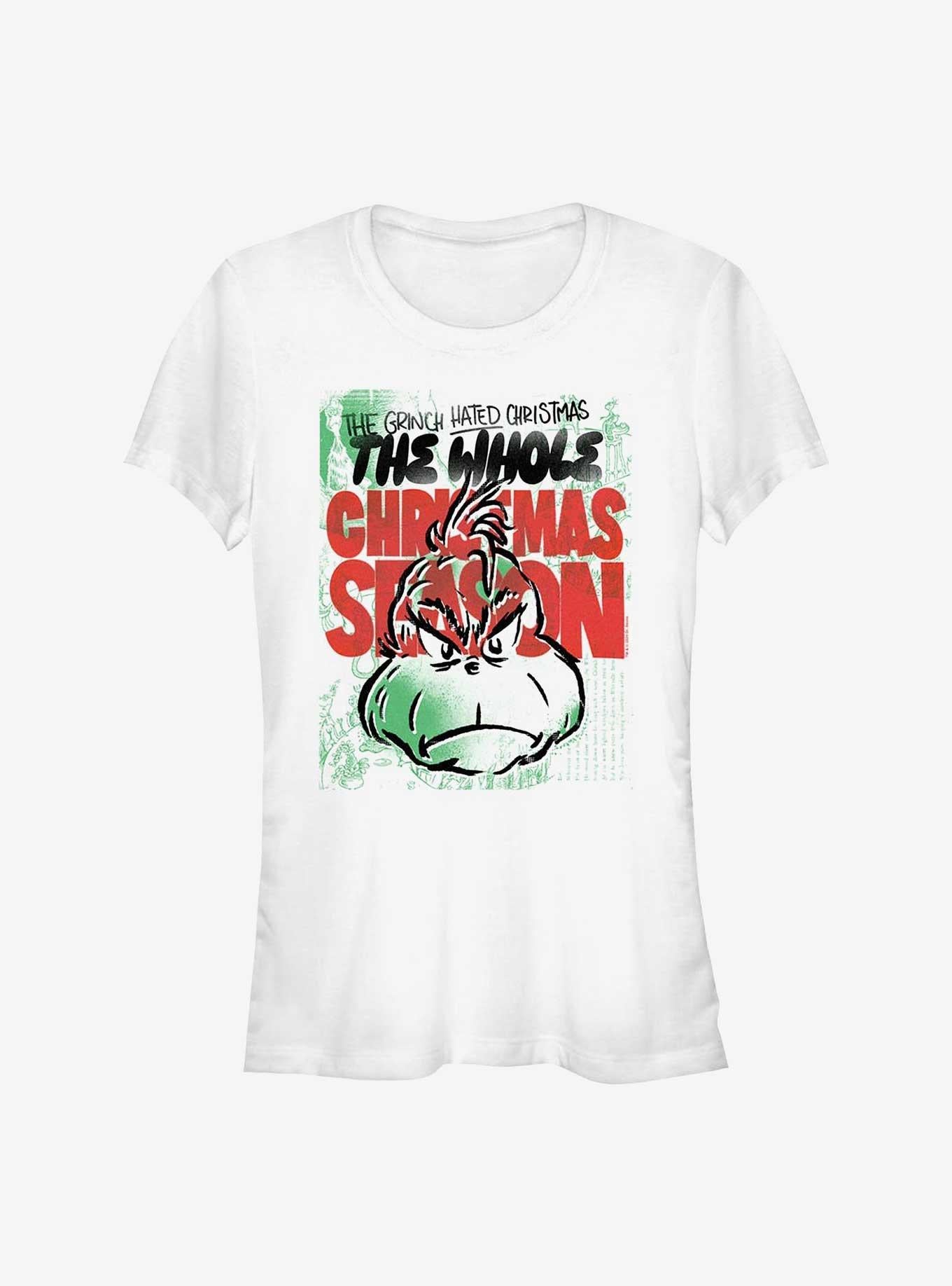 Dr Seuss Hated Christmas Season Girls T-Shirt T-Shirt | High-Quality Print | Perfect For Daily Wear