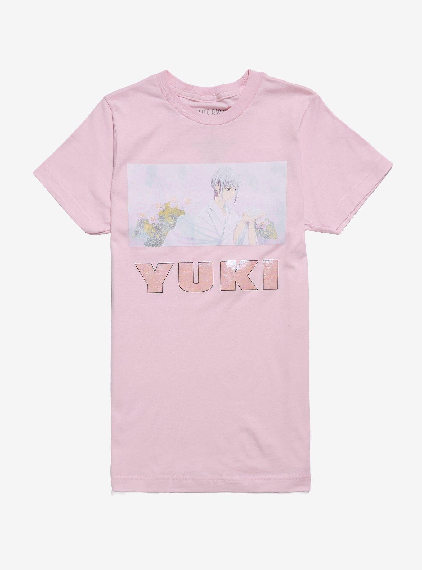 Fruits Basket Yuki Pink Boyfriend Fit Girls TShirt Graphic Tee | Graphic Tee | Unisex Shirt | Perfect Gift for Fans