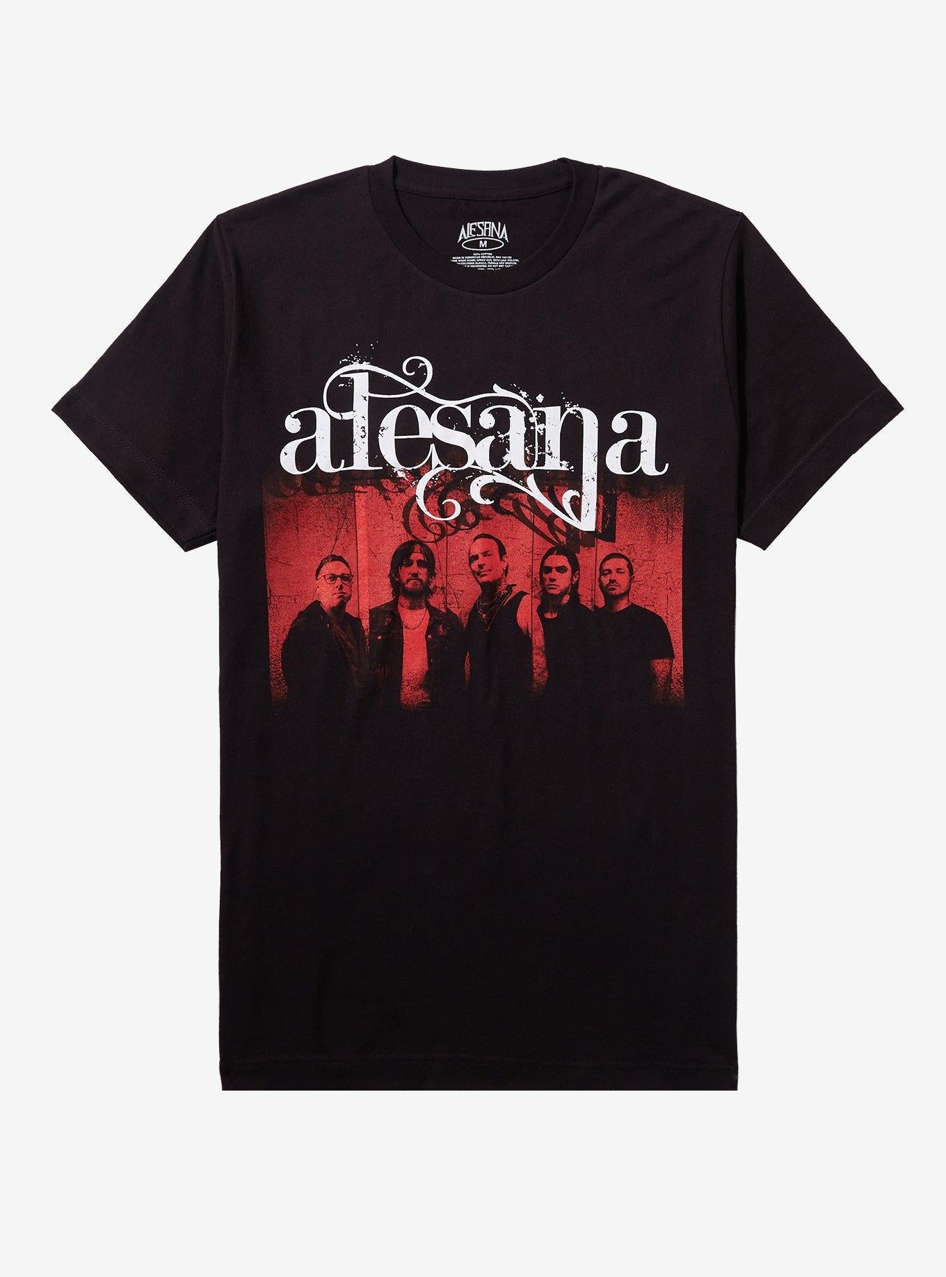 Alesana Red Group Photo Boyfriend Fit Girls T-Shirt