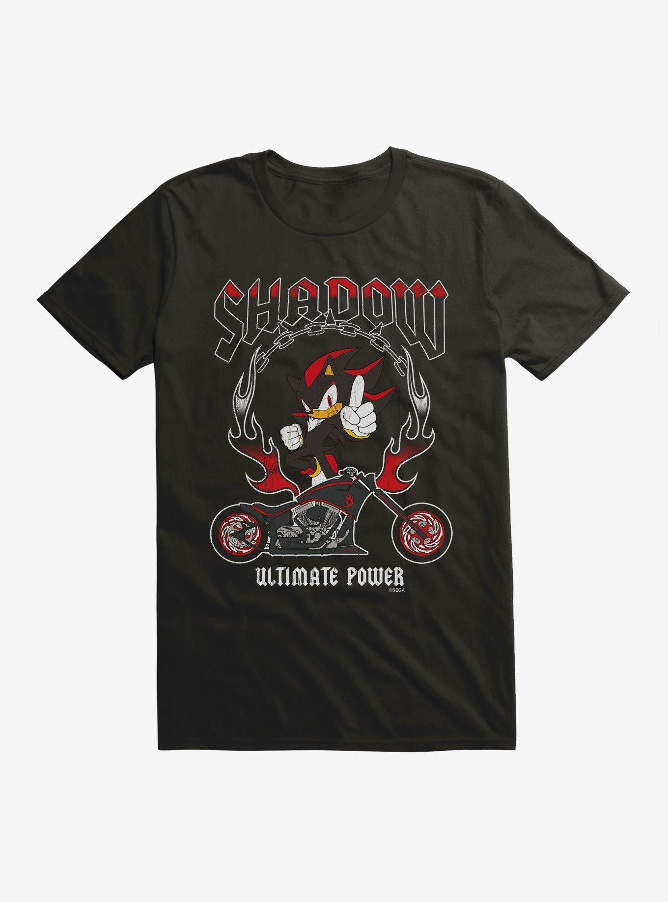 Sonic The Hedgehog Shadow Ultimate Power Biker T-Shirt