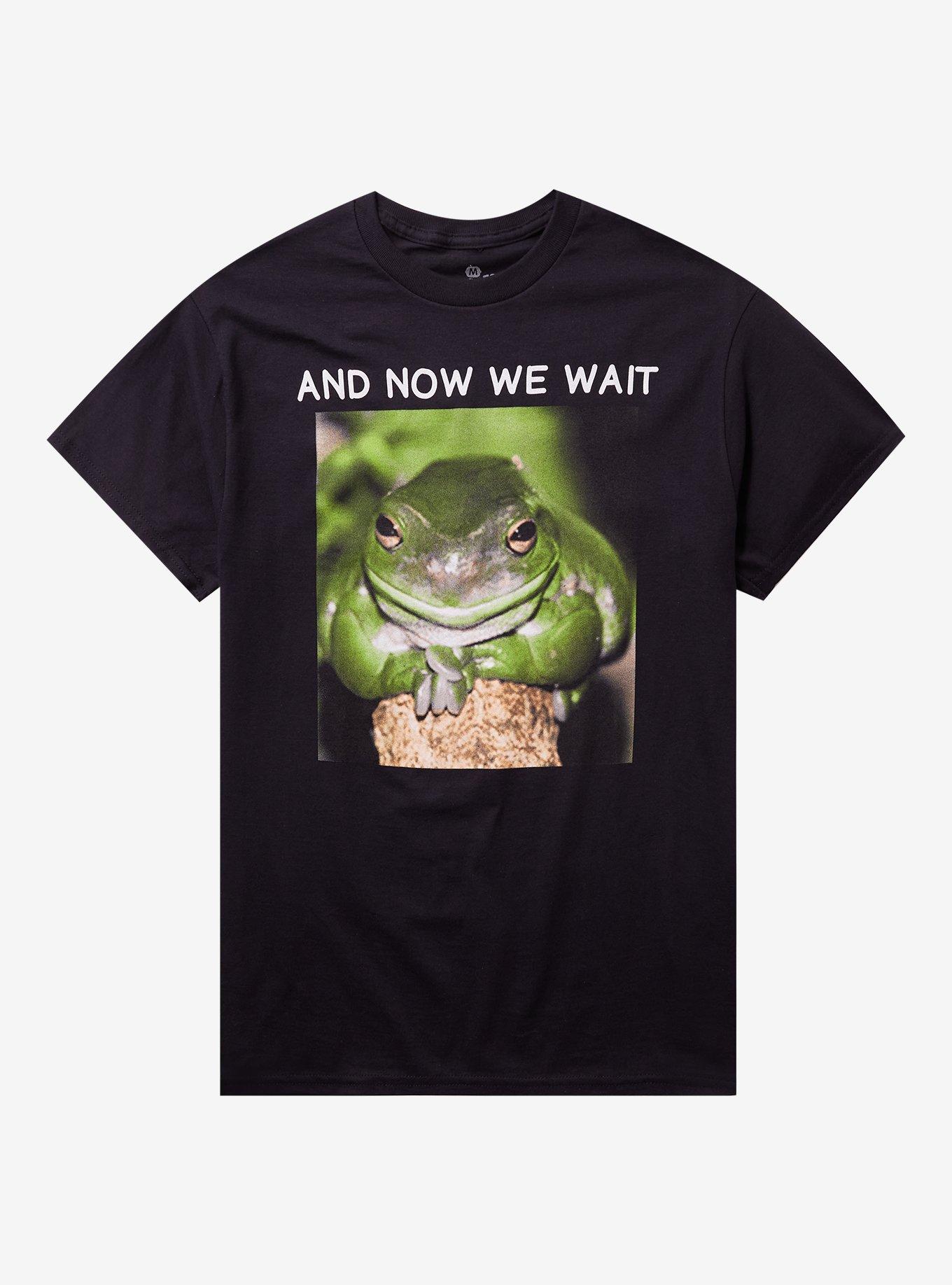 Waiting Frog T-Shirt By Goodie Two Sleeves