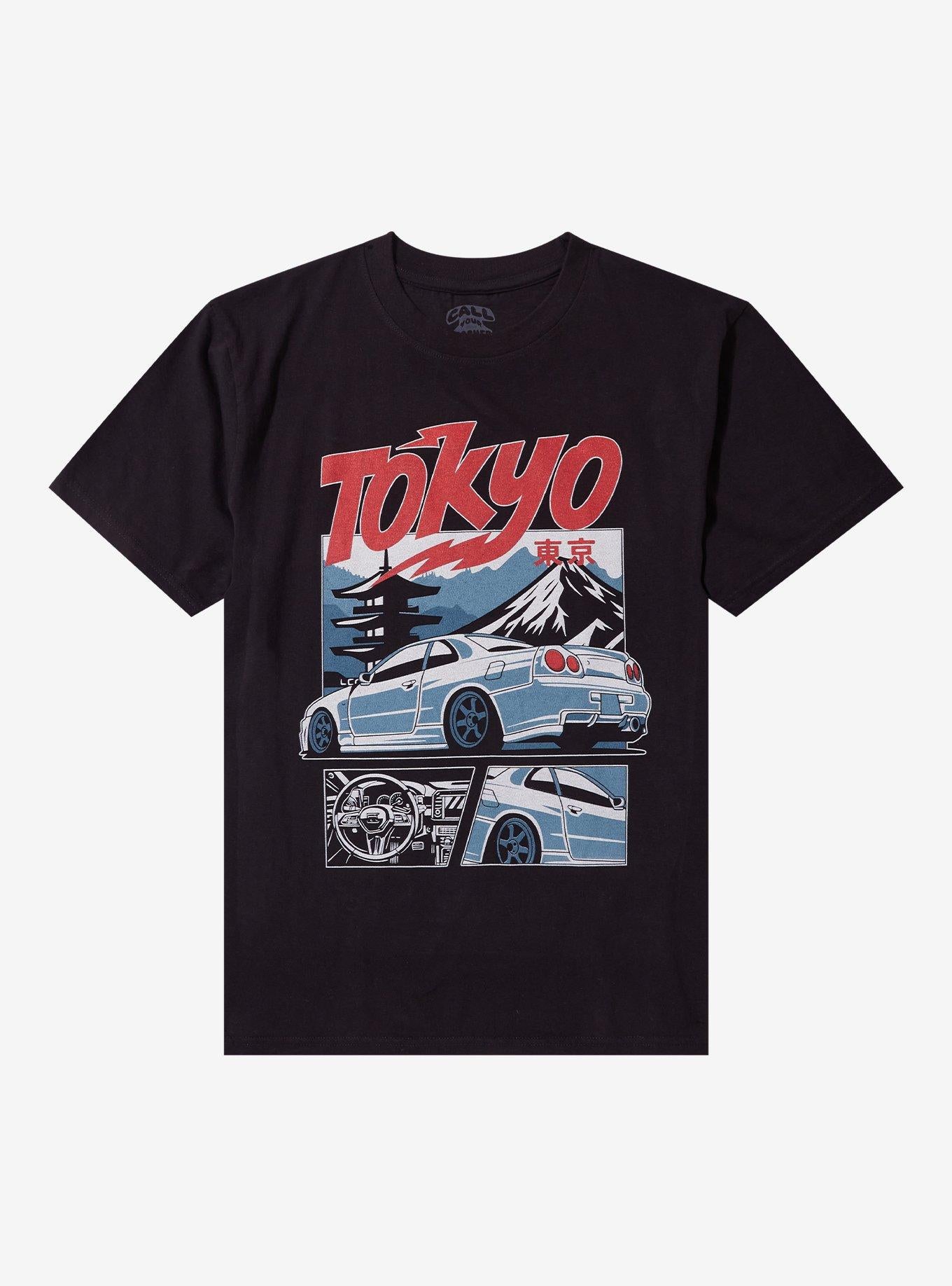 Tokyo Race Car Auto T-Shirt By Call Your Mother