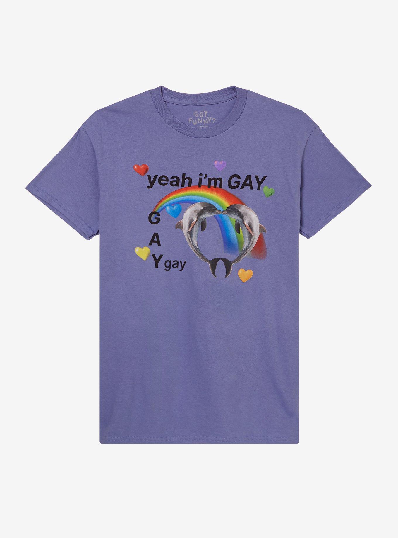 Dolphins Yeah Im Gay TShirt By Got Funny Graphic Tee | Graphic Tee | Unisex Shirt | Perfect Gift For Fans