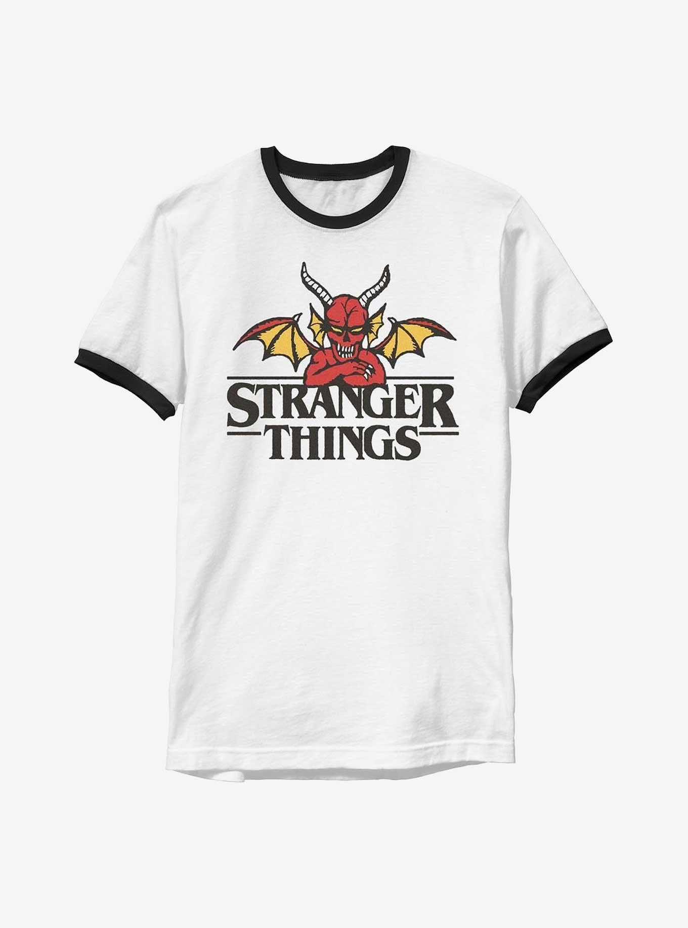 Stranger Things Hellfire Club Devil Ringer T-Shirt