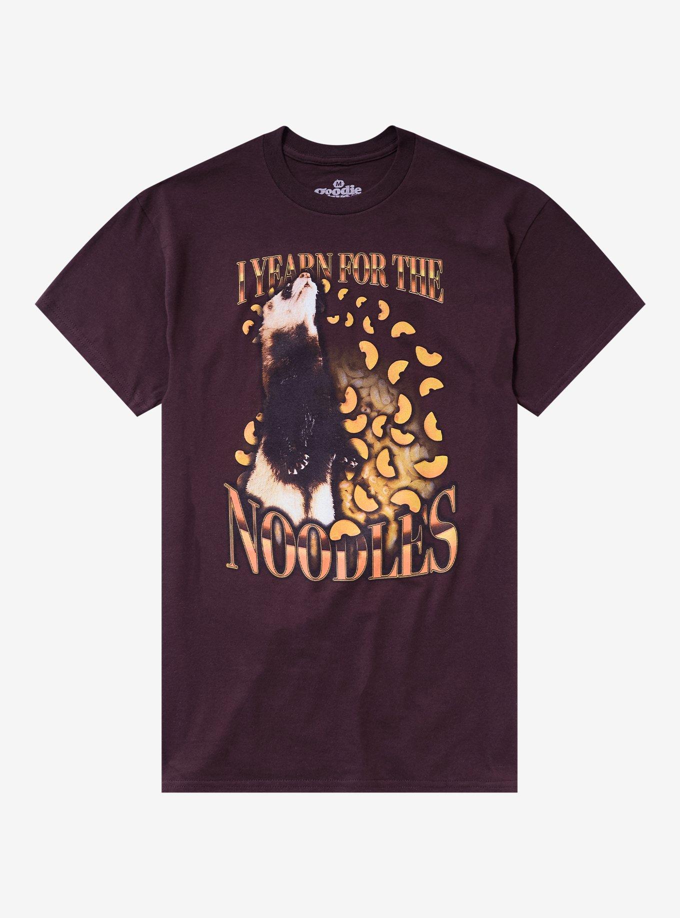 Yearn For Noodles Ferret T-Shirt By Goodie Two Sleeves