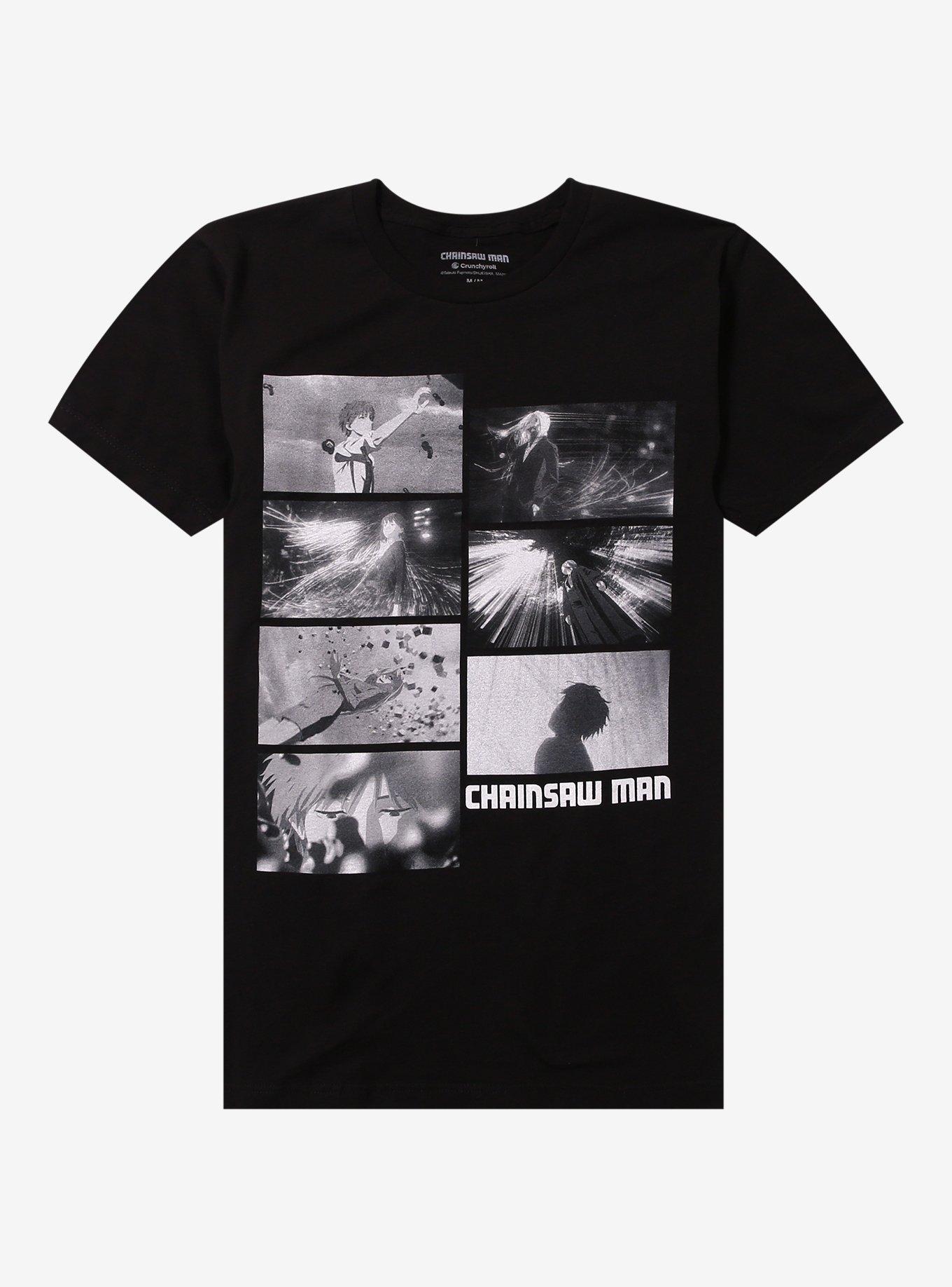 Chainsaw Man Black & White Panels T-Shirt