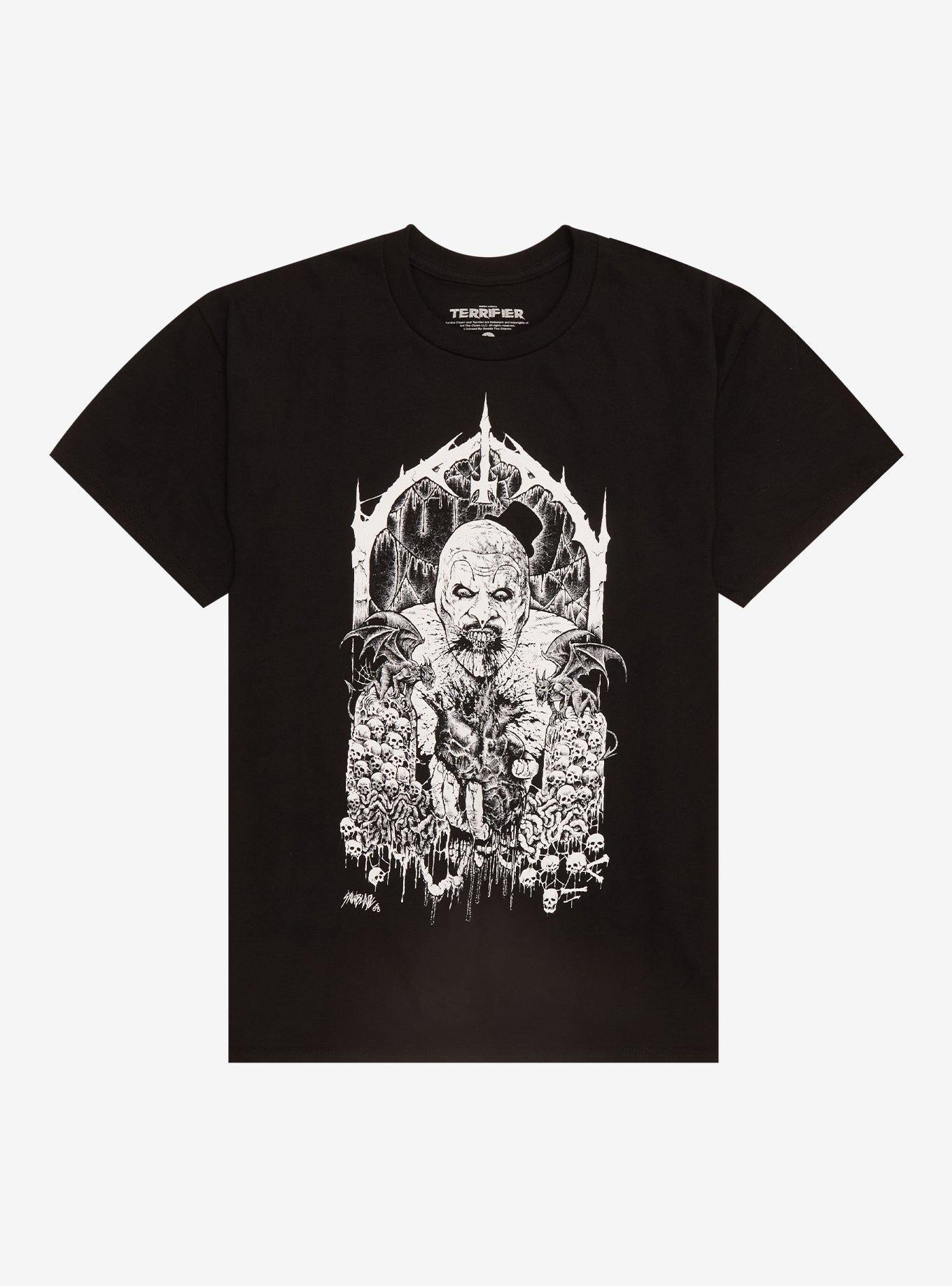 Terrifer X Sawblade666 Art The Clown Heart T-Shirt