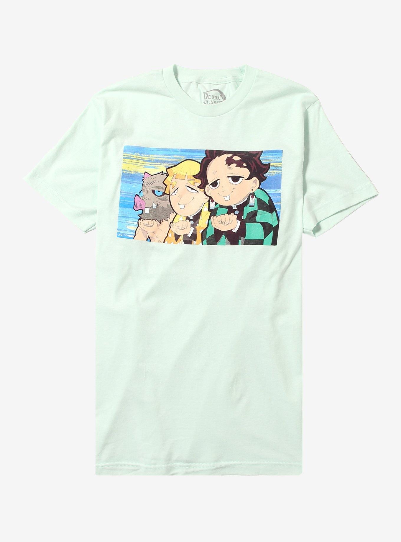 Demon Slayer: Kimetsu No Yaiba Trio Silly Face T-Shirt