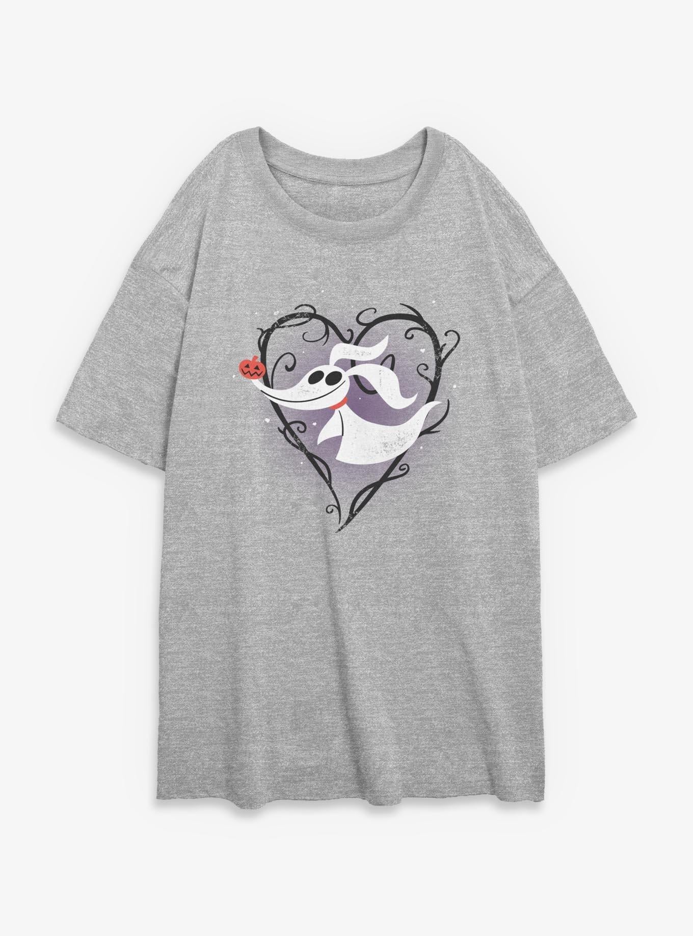 Disney The Nightmare Before Christmas Zero Pumpkin Nose Girls Oversized T-Shirt T-Shirt | Aesthetic Graphic | Must-Have Style