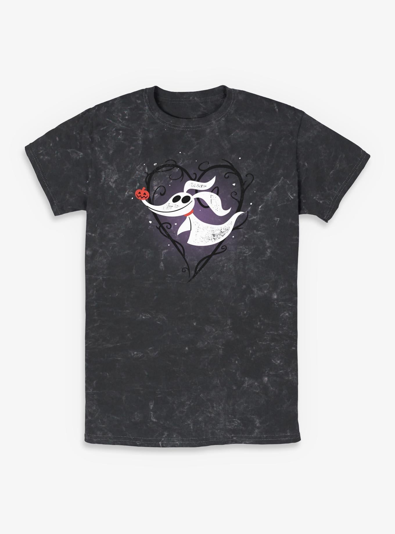 Disney The Nightmare Before Christmas Zero Pumpkin Nose Mineral Wash T-Shirt T-Shirt | Viral Style | High Demand Item