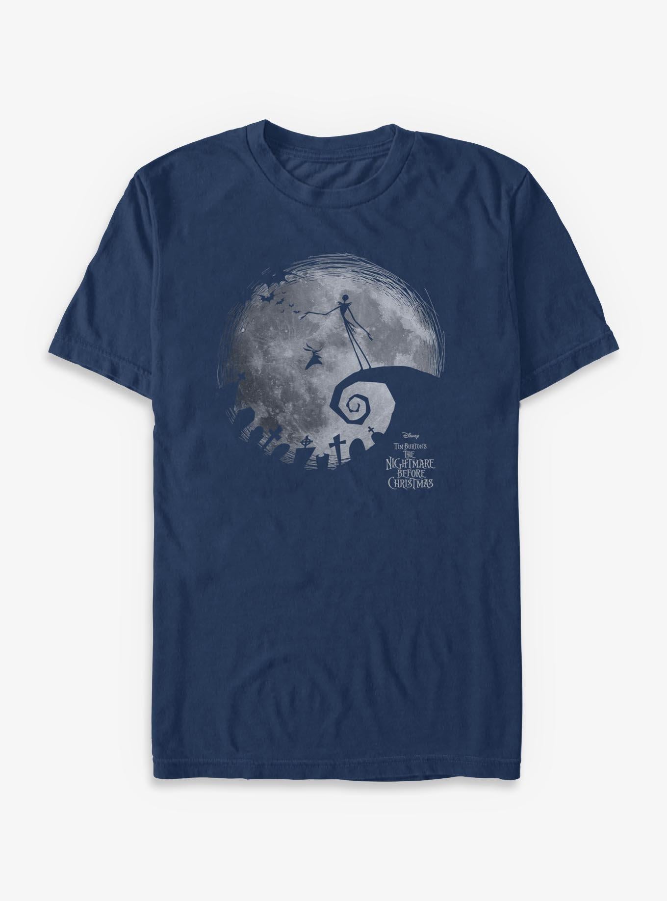 Disney The Nightmare Before Christmas The Nightmare Moon Garment Dye T-Shirt T-Shirt | Premium Graphic | Trending Now