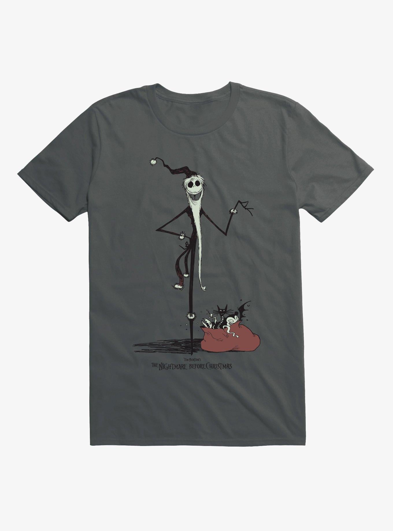 Disney The Nightmare Before Christmas Jack Skellington Santa T-Shirt Hot Topic Exclusive T-Shirt | Premium Graphic | Top Pick For Fans