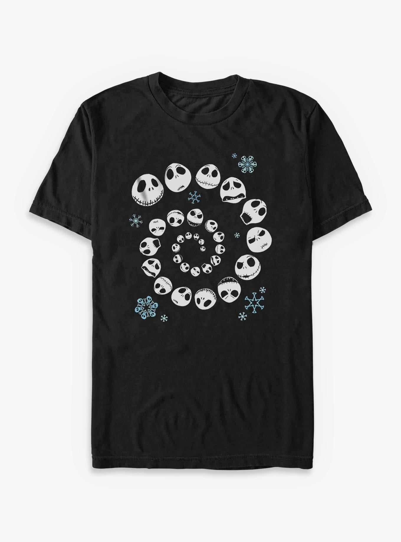Disney The Nightmare Before Christmas Jack Skeleton Snow Flakes T-Shirt T-Shirt | Streetwear Vibe | Perfect For Daily Wear