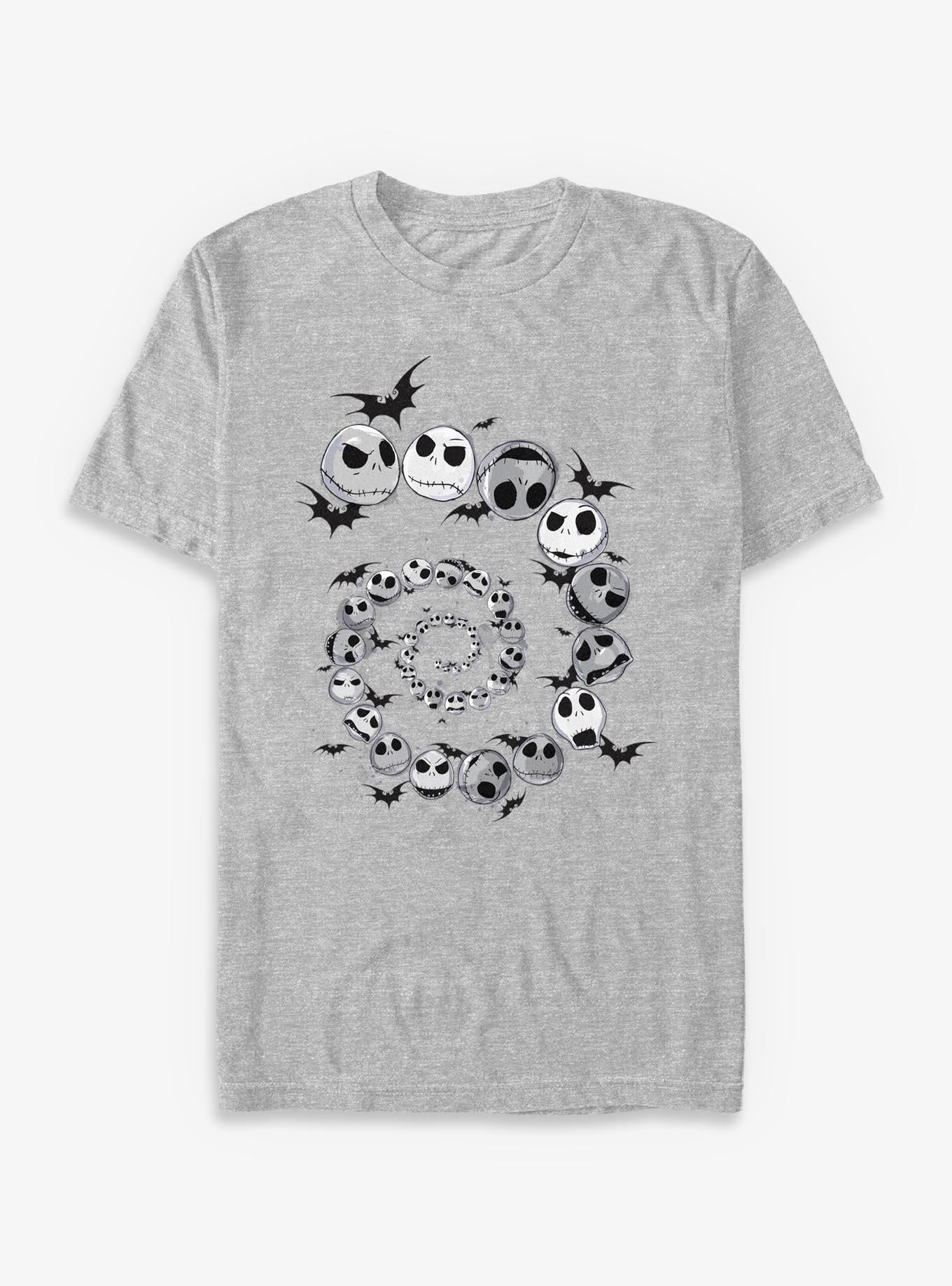 Disney The Nightmare Before Christmas Spiral Jack Head T-Shirt T-Shirt | Aesthetic Graphic | Great Gift Idea
