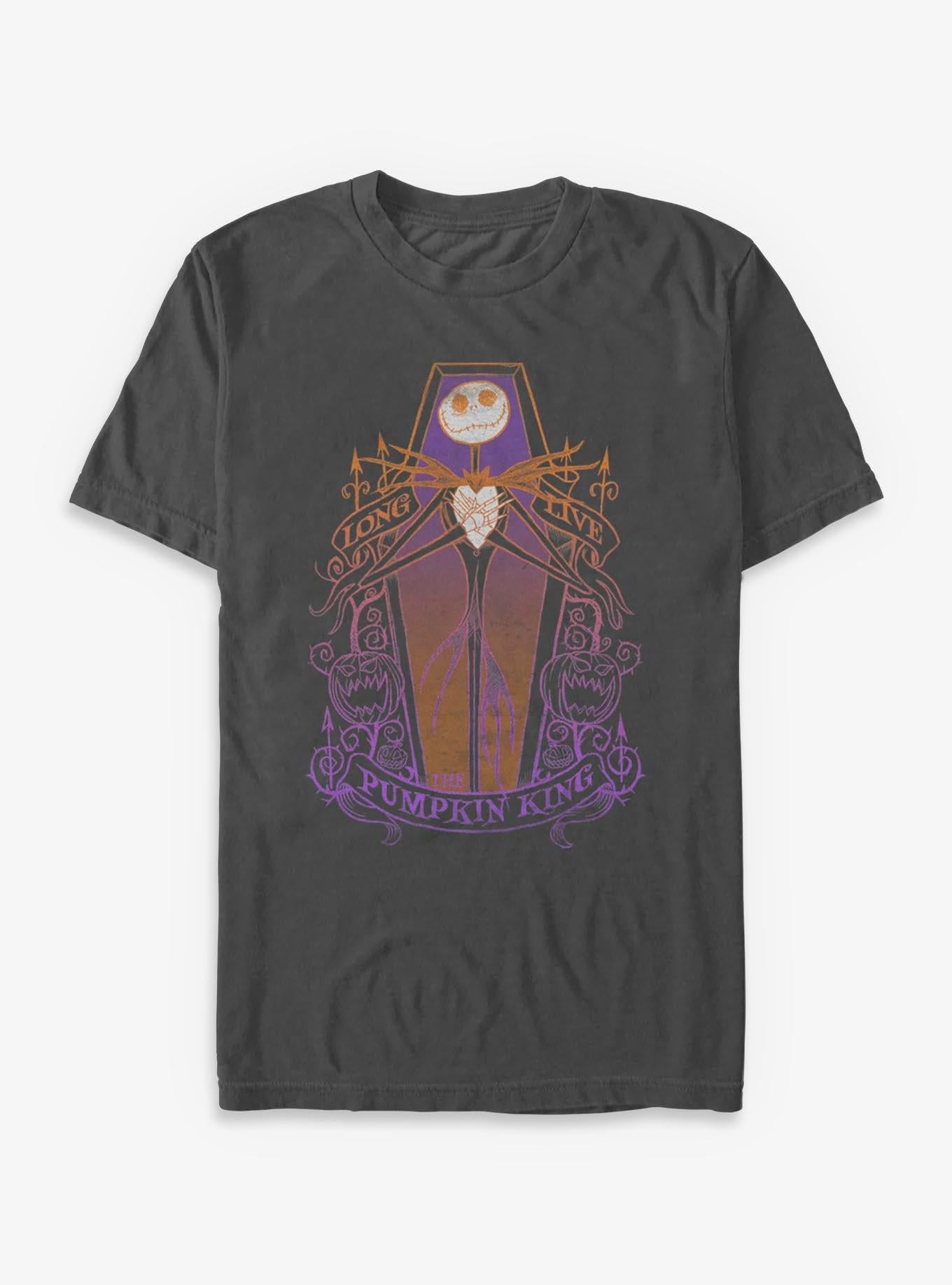 Disney The Nightmare Before Christmas Jack Coffin Pumpkin King T-Shirt T-Shirt | Viral Style | High Demand Item