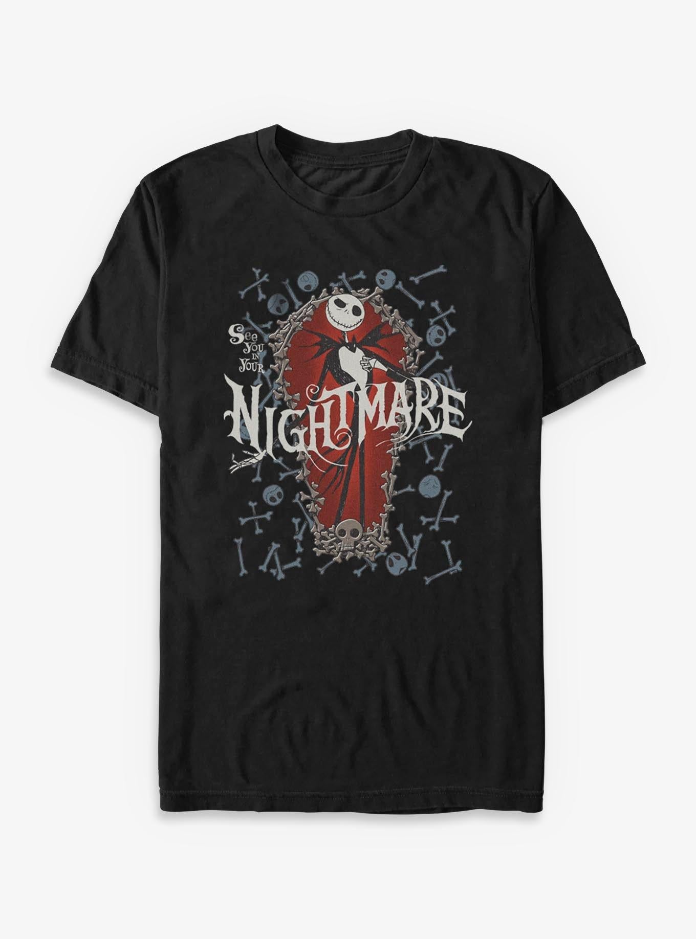 Disney The Nightmare Before Christmas Jack Bone Coffin T-Shirt T-Shirt | Viral Style | Perfect For Daily Wear