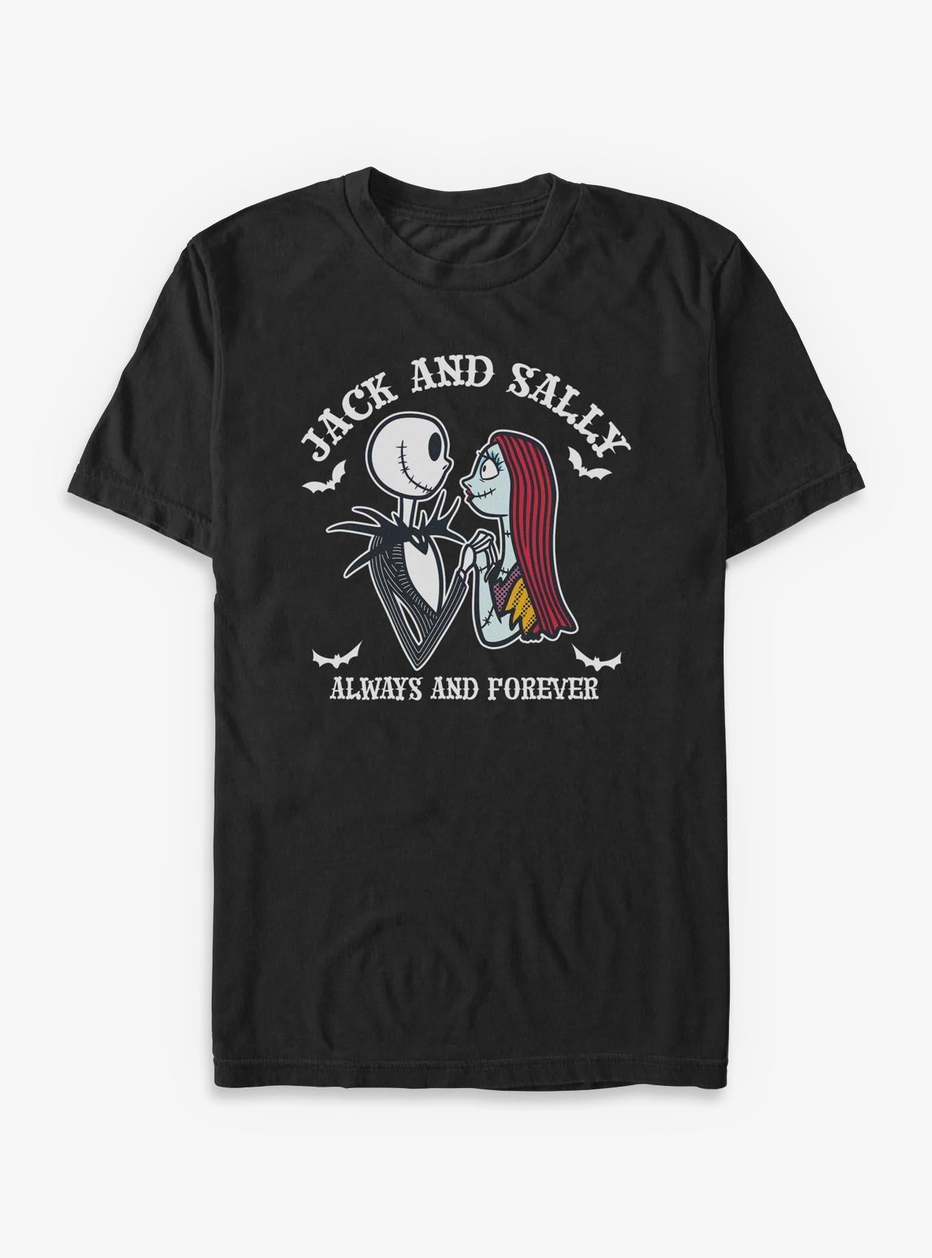 Disney The Nightmare Before Christmas Jack And Sally Forever T-Shirt T-Shirt | Streetwear Vibe | Top Pick For Fans