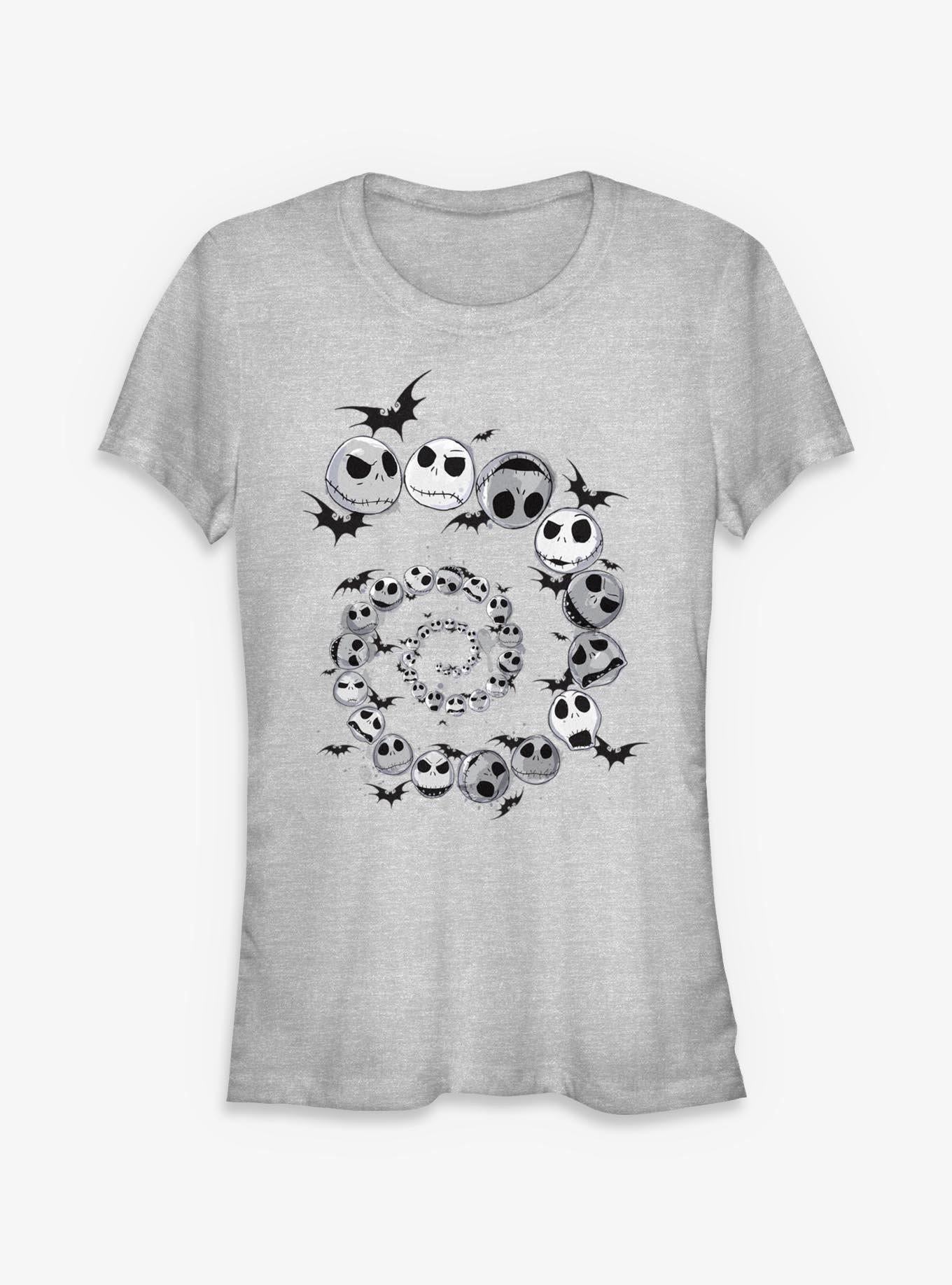 Disney The Nightmare Before Christmas Spiral Jack Head Girls T-Shirt T-Shirt | Trending Design | Must-Have Style