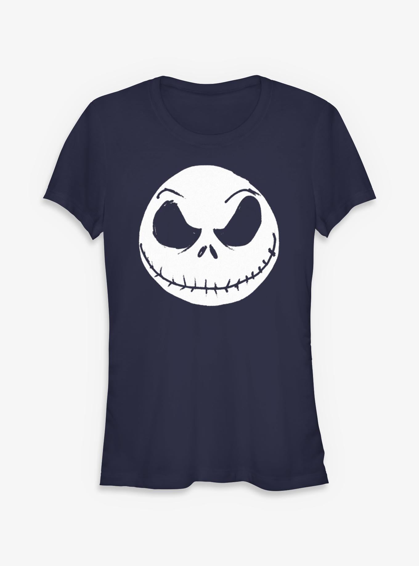 Disney The Nightmare Before Christmas Big Face Jack Girls T-Shirt T-Shirt | Premium Graphic | Top Pick For Fans