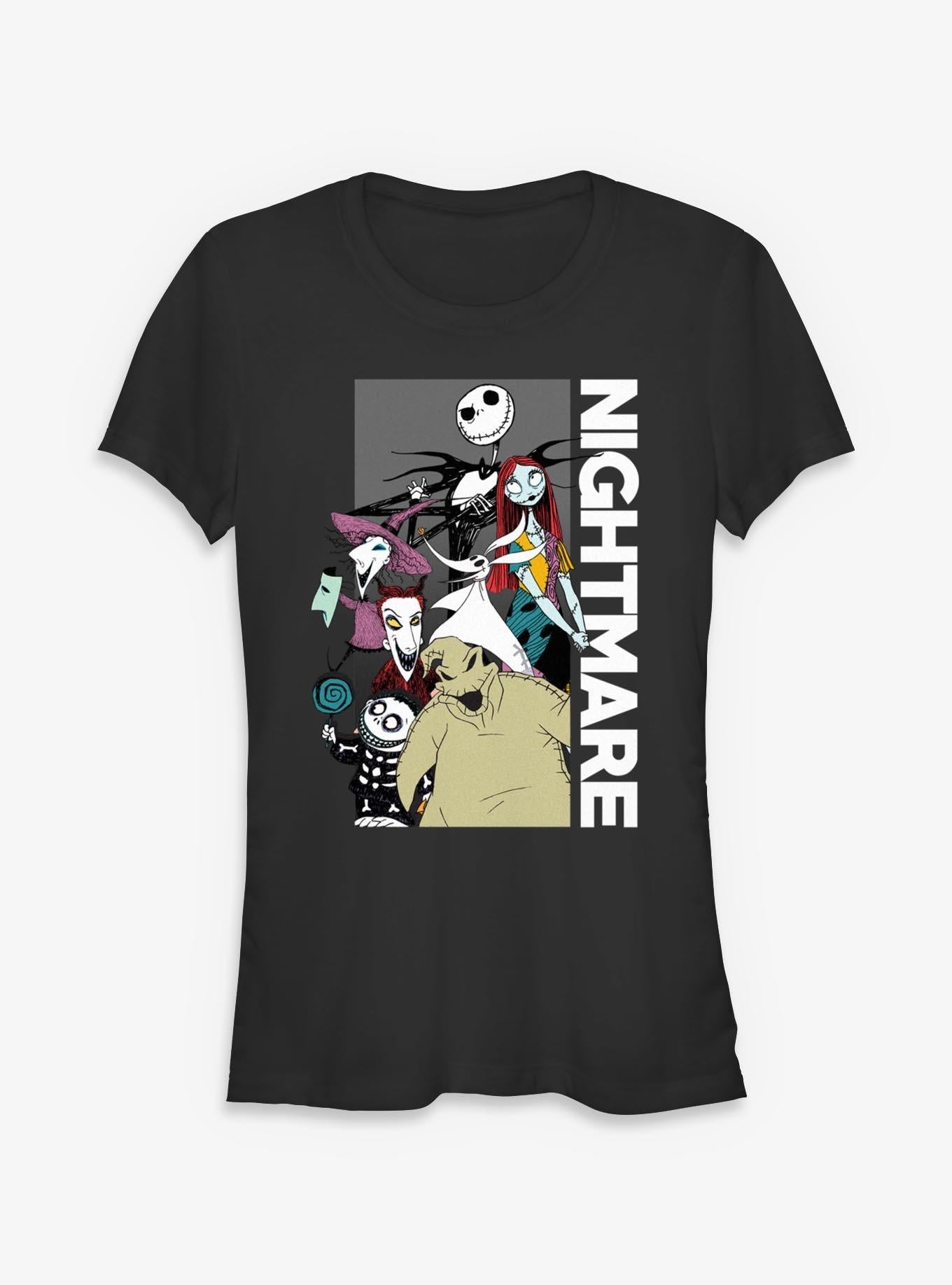 Disney The Nightmare Before Christmas Stacked Group Girls T-Shirt T-Shirt | Trending Design | Top Pick For Fans