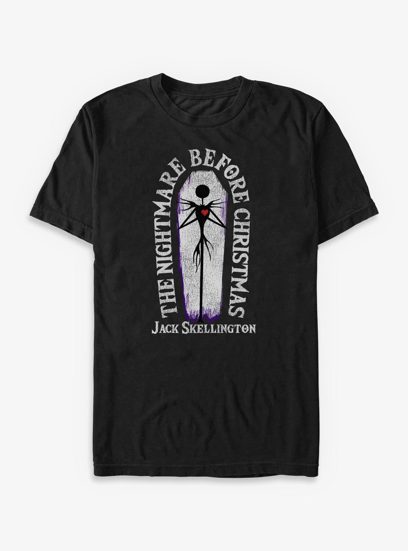 Disney The Nightmare Before Christmas Nightmare Coffin Big Tall T-Shirt T-Shirt | Aesthetic Graphic | Great Gift Idea