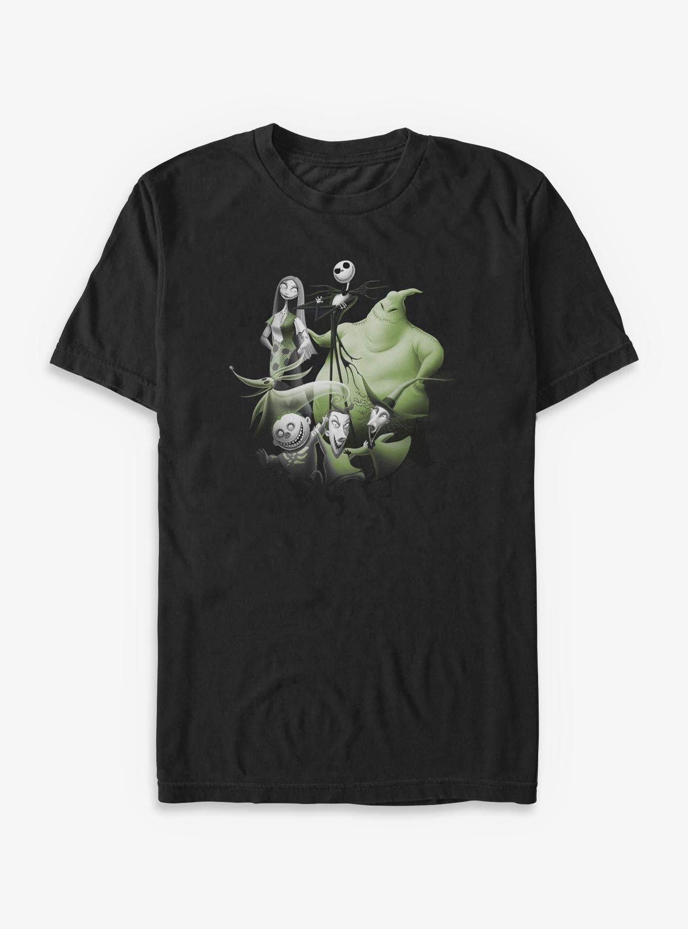 Disney The Nightmare Before Christmas Character Group Shot Big Tall T-Shirt T-Shirt | Aesthetic Graphic | Great Gift Idea