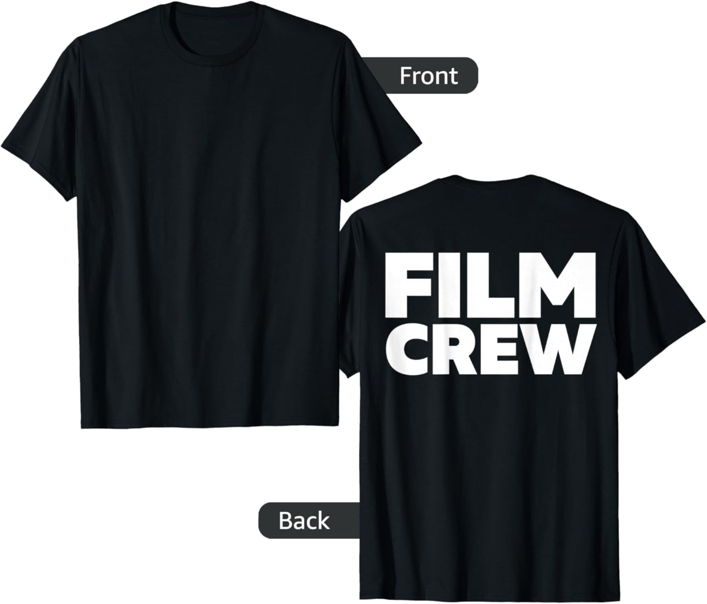 Film Crew Shirt Print On Back Filming Movie Set