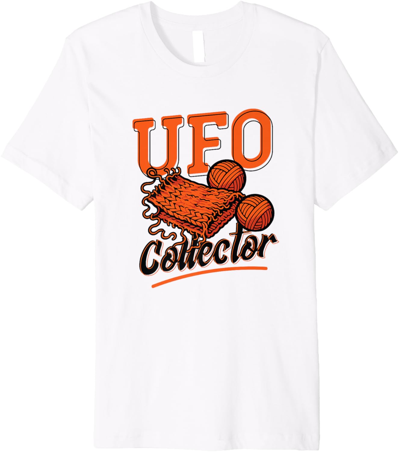 UFO Collector Funny Knitting Crochet Yarn Premium