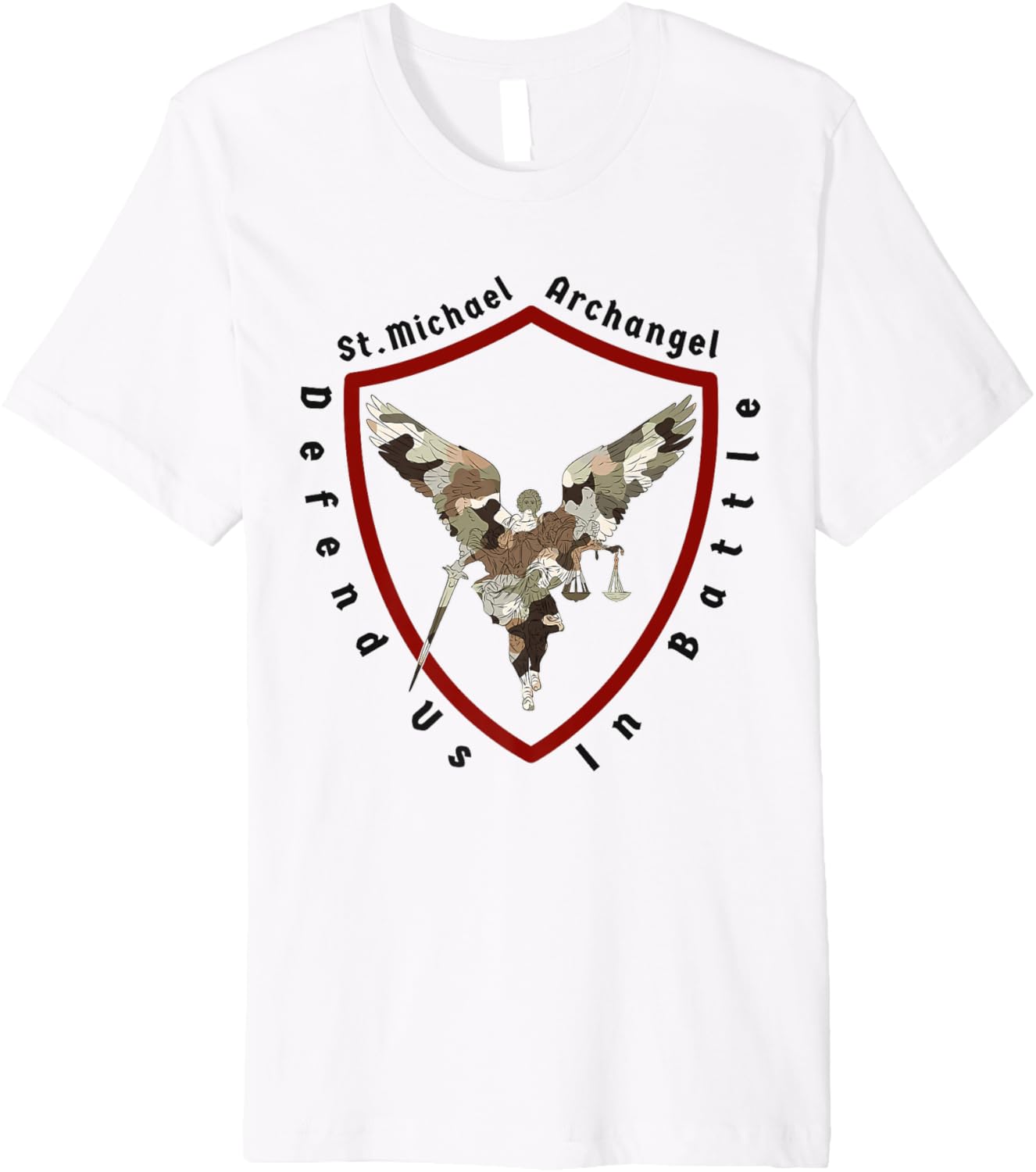 Defend us in battle Saint Michael the archangel Premium