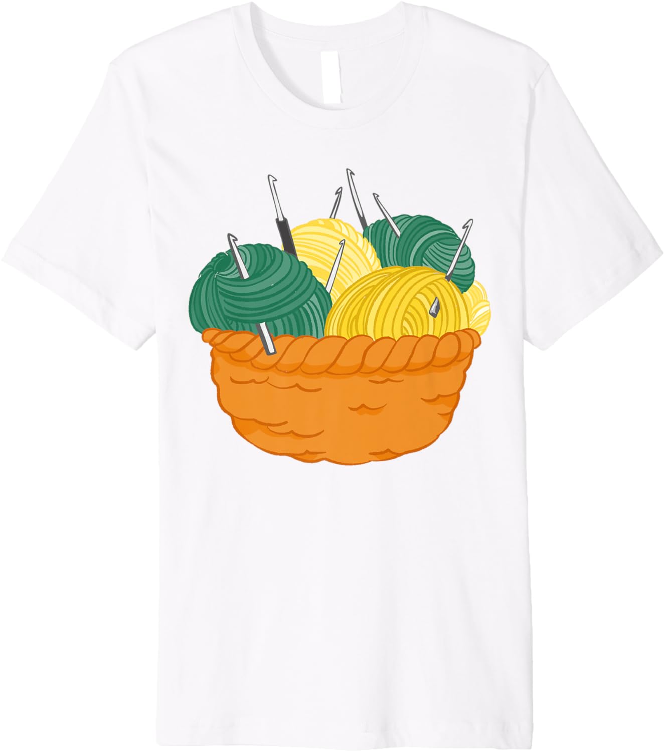 Basket Of Wool Balls Crochet Yarn Knitting Crochet Yarn Art Premium