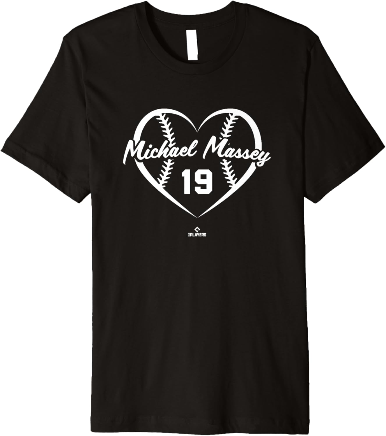 Baseball Heart Number Michael Massey Kansas City MLBPA Premium