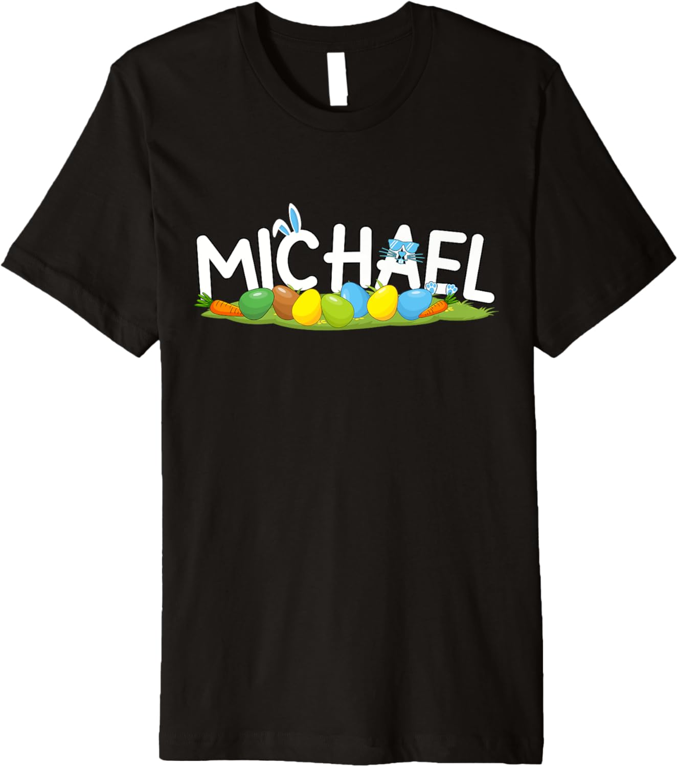 Cute Happy Easter Day Bunny Heart Boys Men Michael Premium