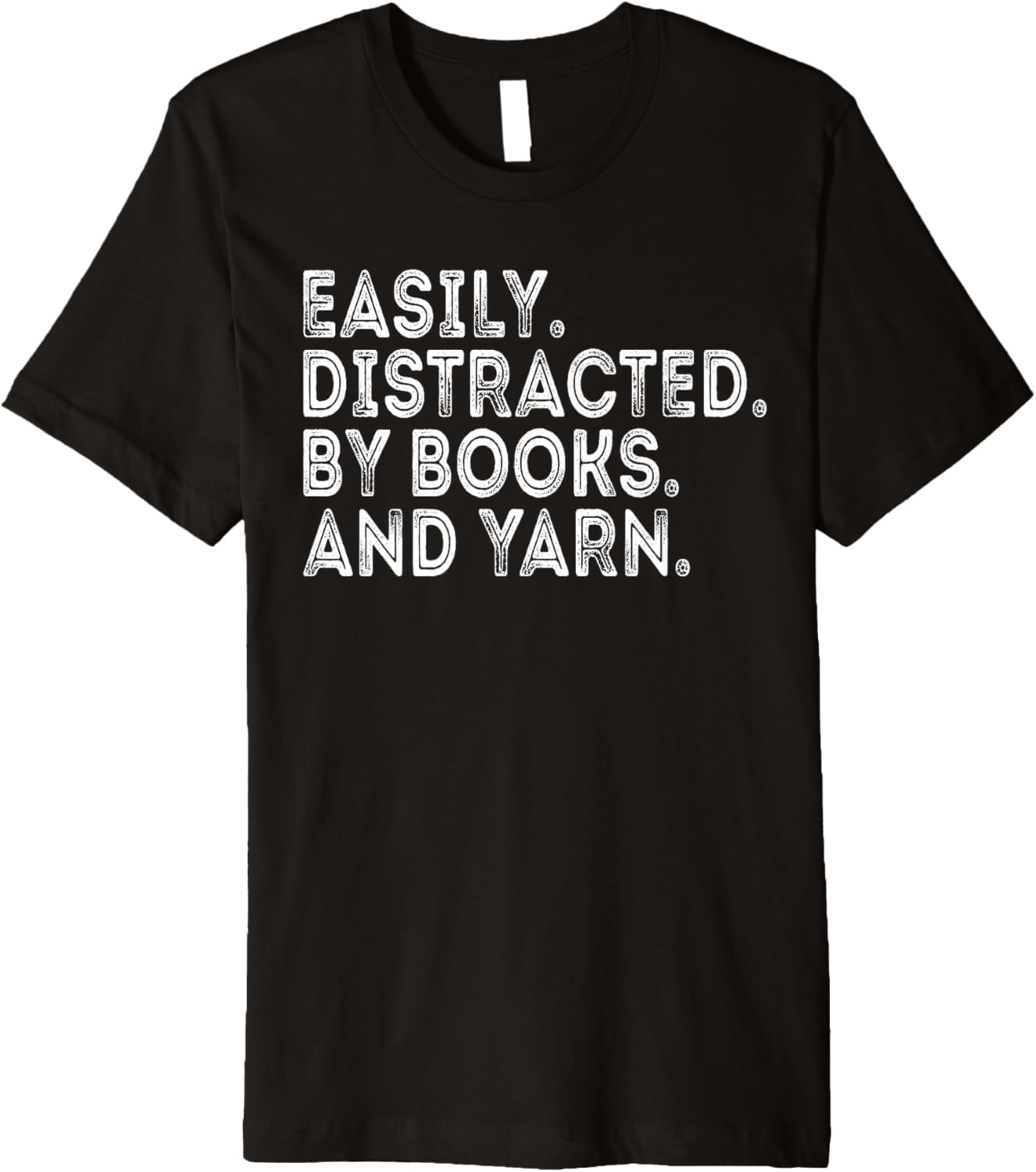 Easily Distracted by Knitting Books And Yarn Quote Reader Premium