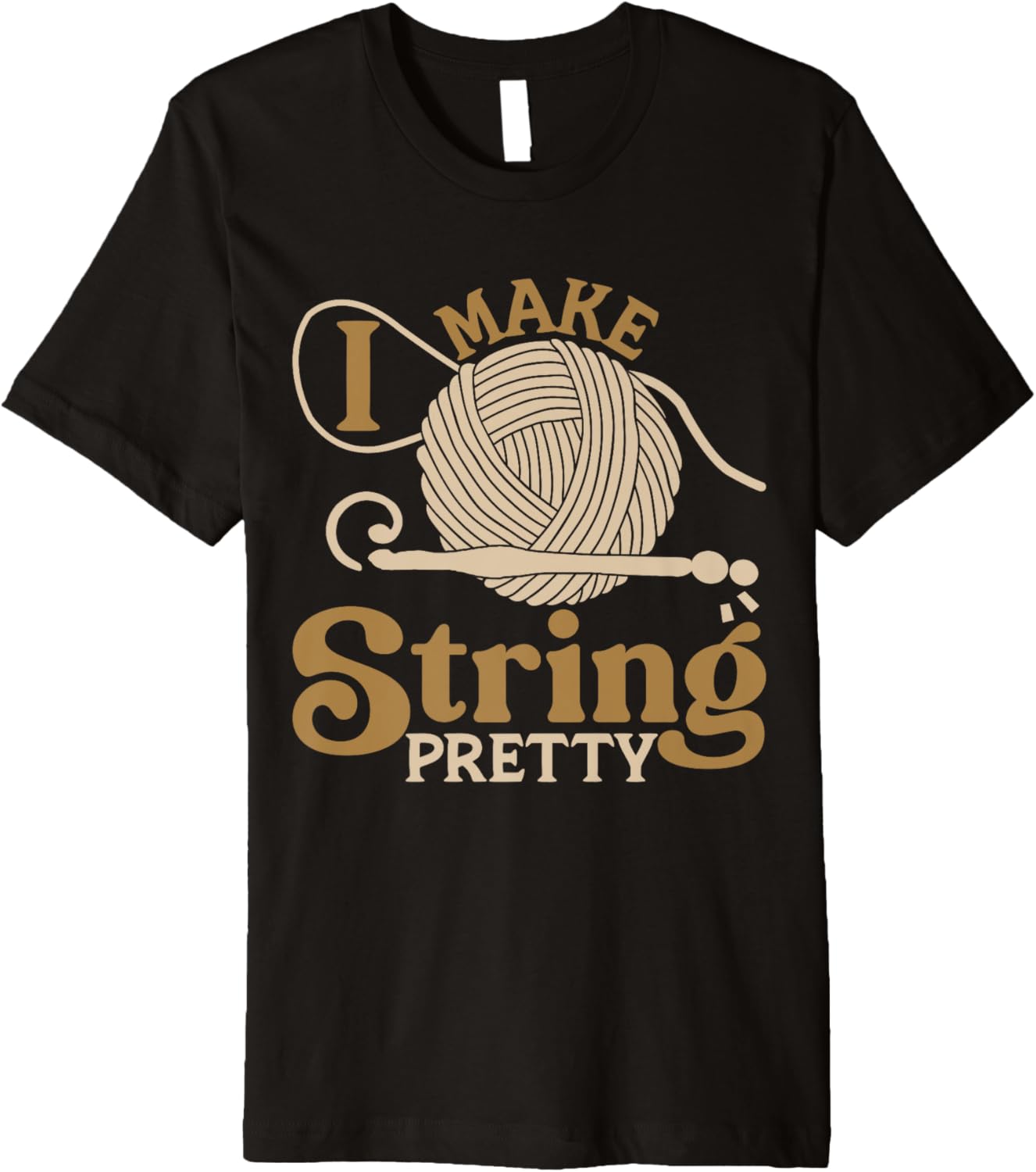 Crocheter Quote Crocheting Funny Yarn Premium