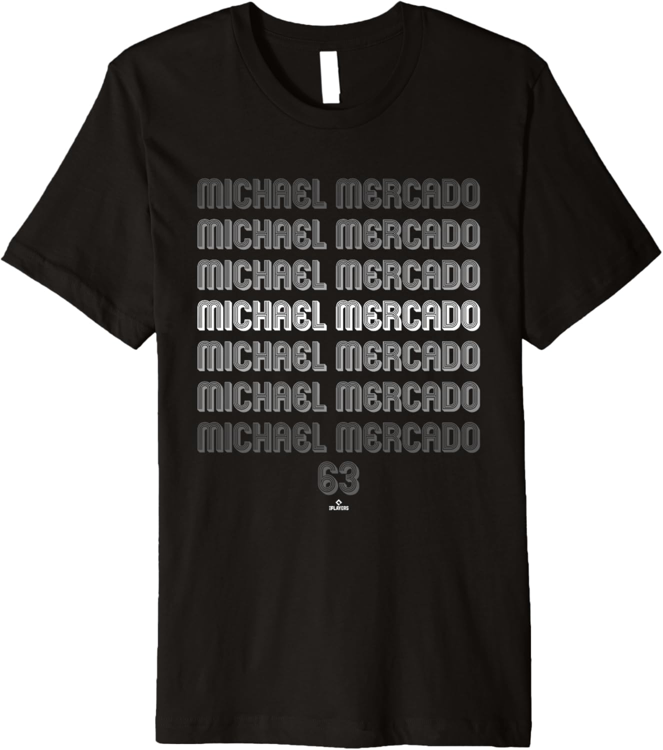 Retro Repeating Text Michael Mercado Philadelphia Baseball Premium