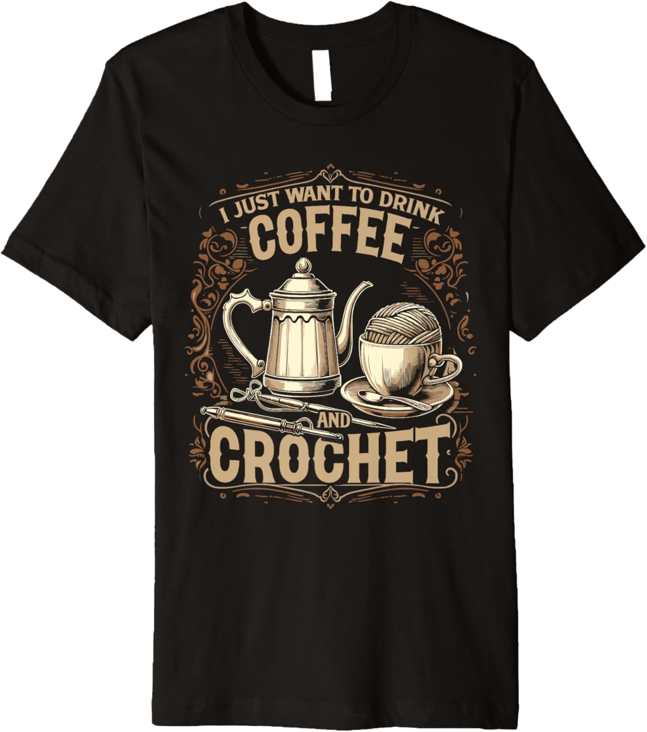 Yarn Coffee Crochet Premium