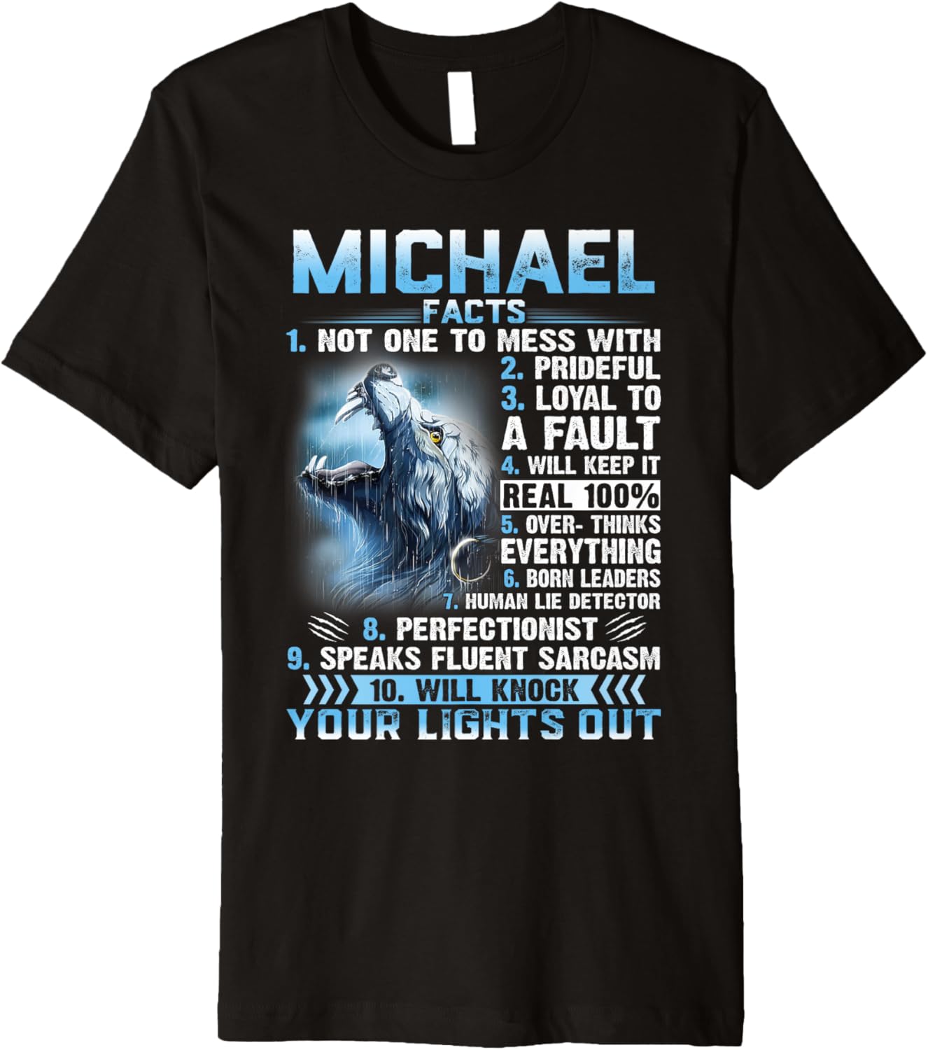 Funny Michael FACTS Shirt - Michael First Name Premium