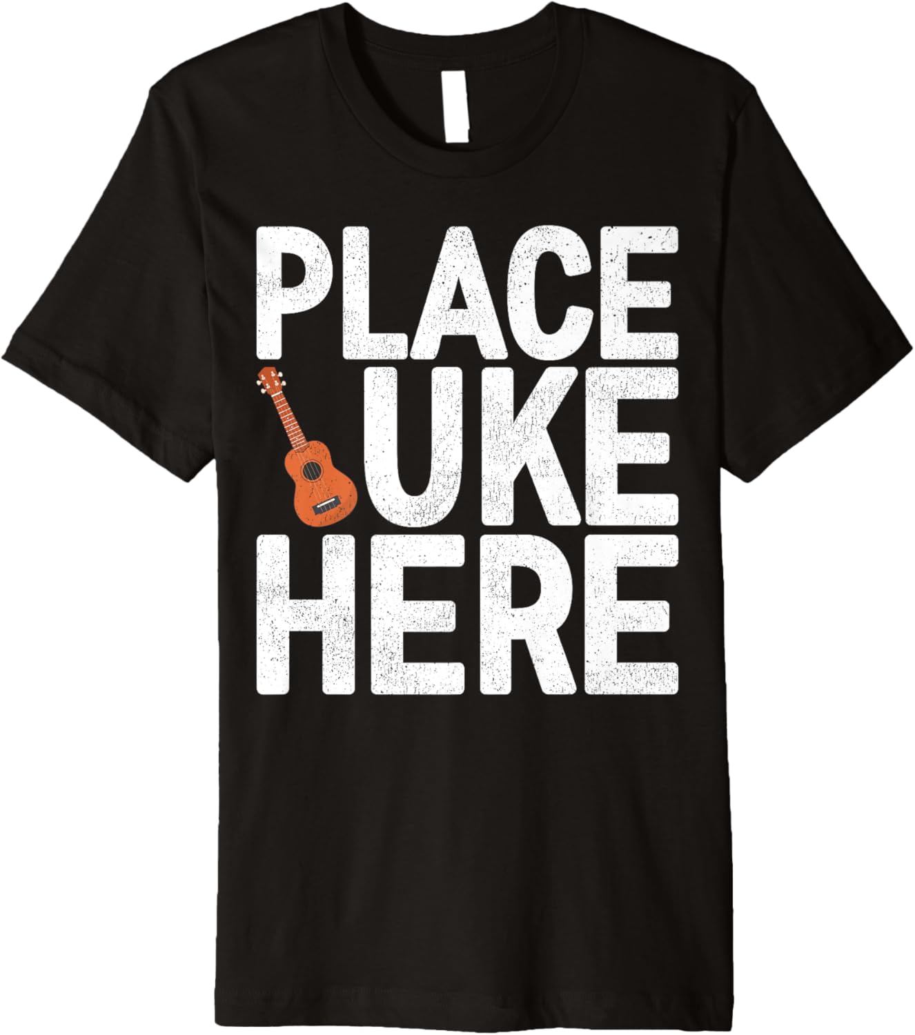 Ukulele Guitar Lover Place Uke Here Ukulele Player Premium