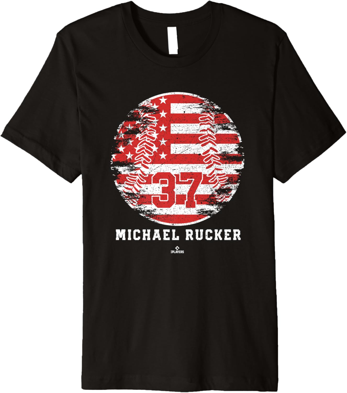 Vintage Baseball Flag Michael Rucker Chicago MLBPA Premium