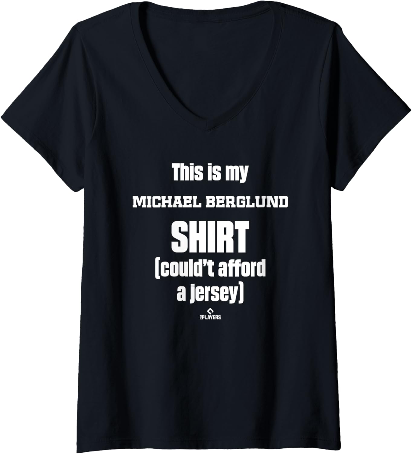 Womens This Is My Shirt Michael Berglund Prospect Baseball Fan Gear V-Neck