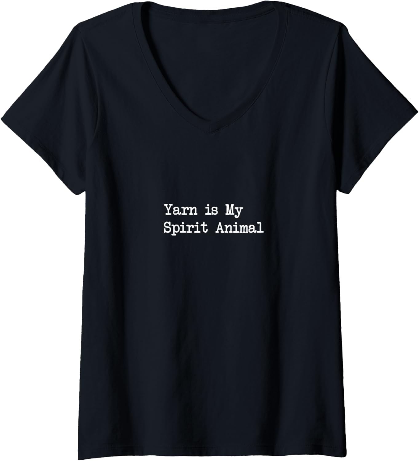Womens Yarn is My Spirit Animal Funny Yarn Humor V-Neck
