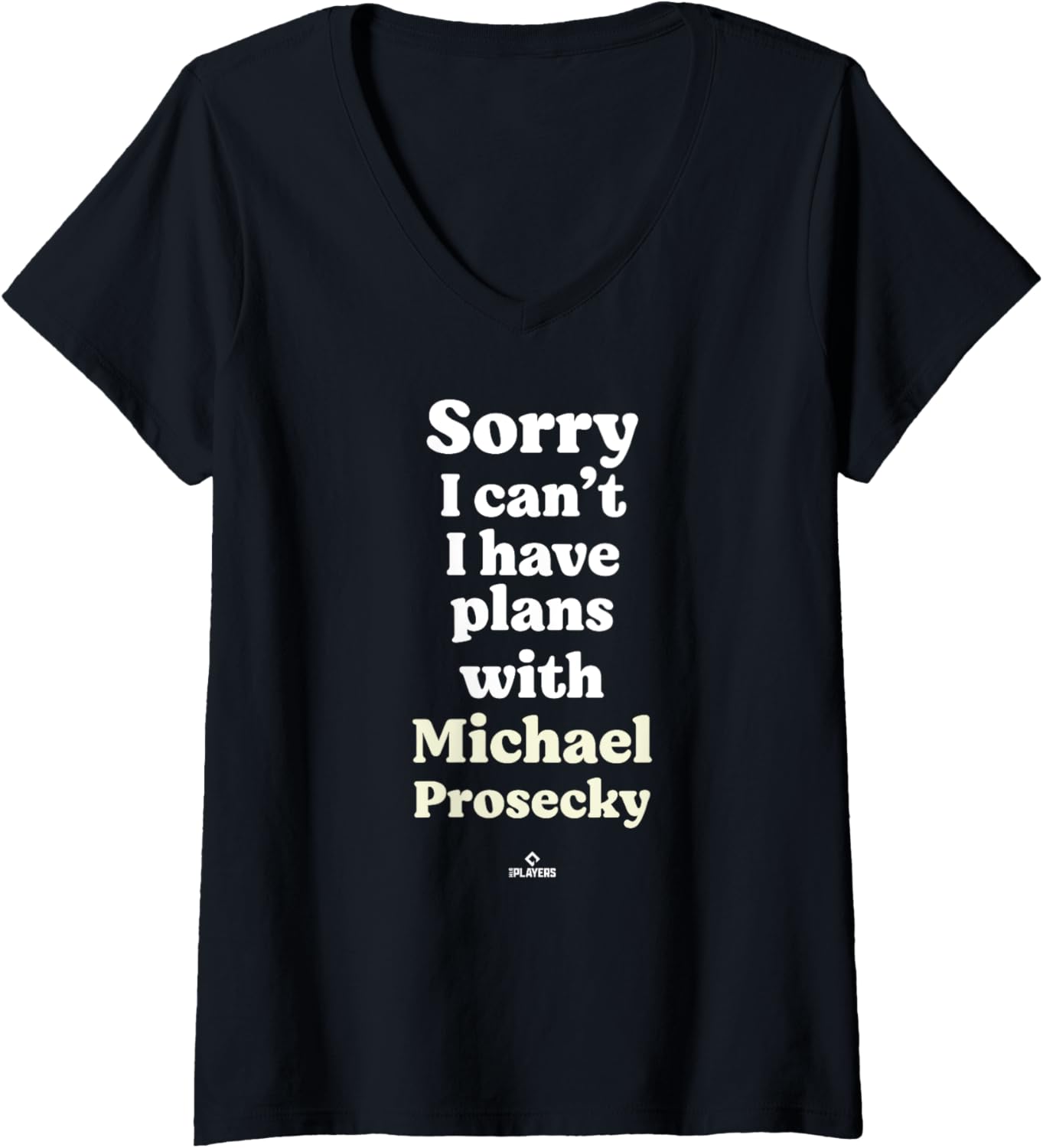 Womens Michael Prosecky Prospect Baseball Fan Gear V-Neck