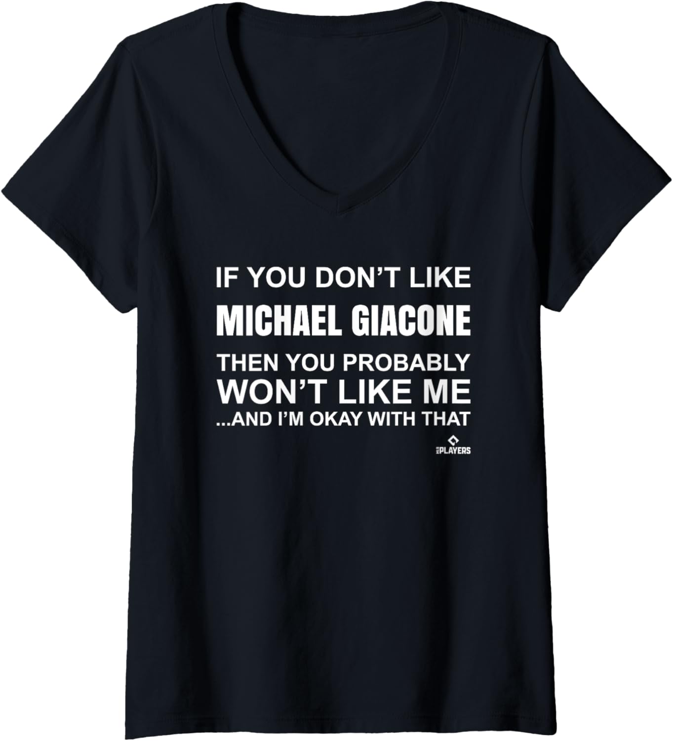 Womens Michael Giacone Prospect Baseball Fan Gear V-Neck