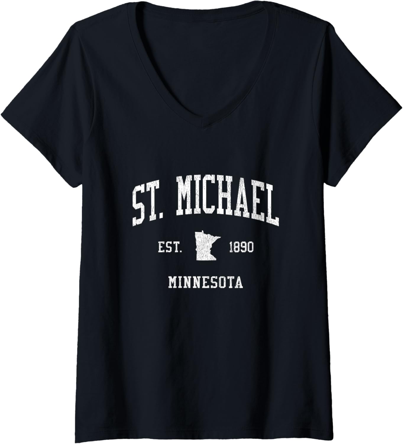 St. Michael MN Vintage Athletic Sports JS01 V-Neck