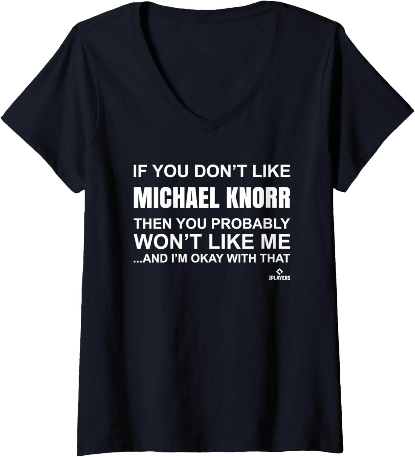 Womens Michael Knorr Prospect Baseball Fan Gear V-Neck