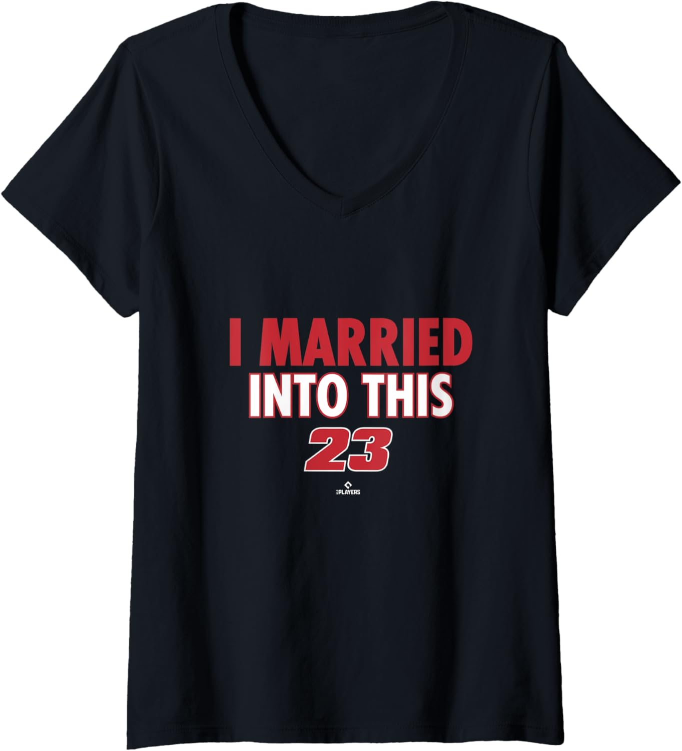 Womens I Married Into This Michael Chavis V-Neck