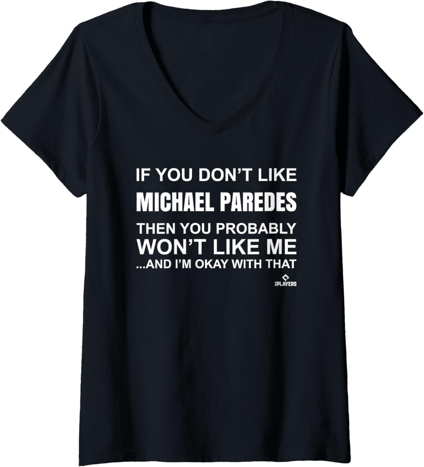 Womens Michael Paredes Prospect Baseball Fan Gear V-Neck