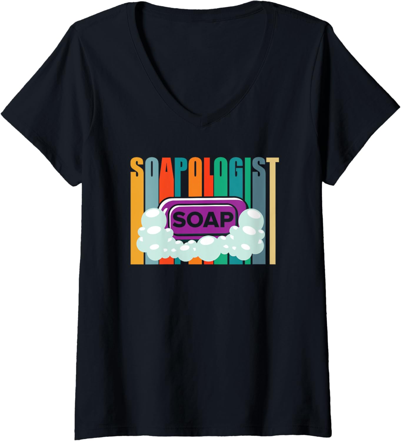 Womens Soapologist Soap Making Soap Maker V-Neck