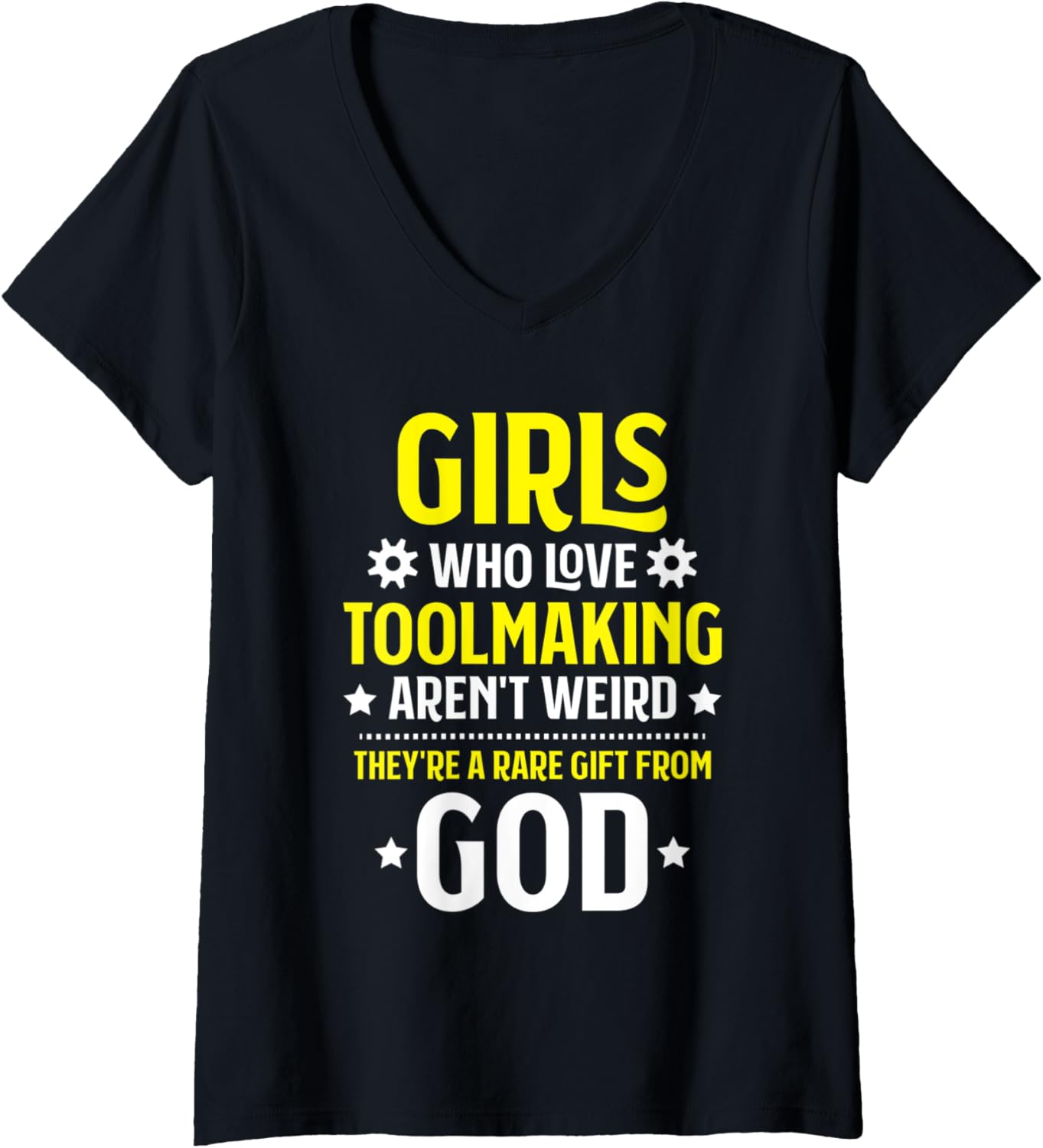 Womens Toolmaker Girls Who Love Toolmaking Tool And Die Maker V-Neck